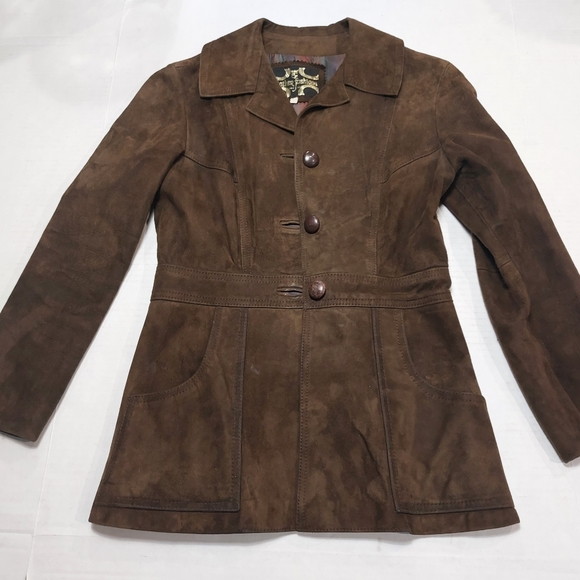 LEATHER FASHION Women's Brown Leather Jacket Size 34 - Picture 5 of 16